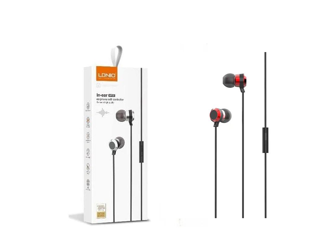 1683610311_2 HP02 LDNIO In-Ear Wired Earphone with Controller Headphone - Image 1