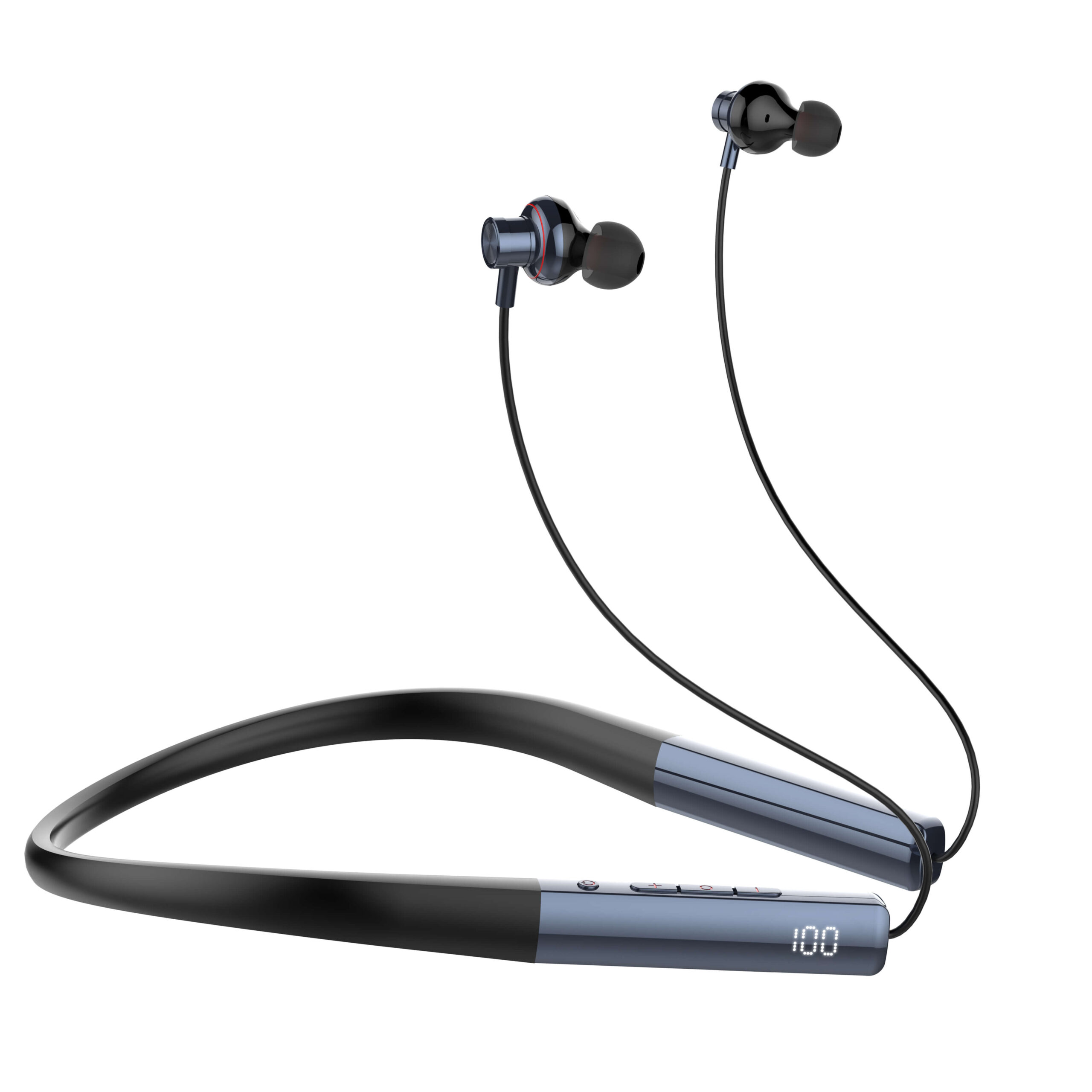 66f8c88c1fd7c-scaled N01 | LDNIO Wireless stereo headset Neckband bluetooth headset Blue - Image 1