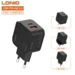 Q2 | LDNIO 33W USB-C/A Super Fast Charger with USB-C to USB-C data cable - Image 6