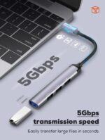 LDNIO | DS-34U 4 in 1 usb c dock station Mini Converter - Image 7