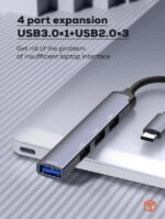 LDNIO | DS-34U 4 in 1 usb c dock station Mini Converter - Image 9