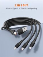 ⁦LC97UC | LDNIO Two-for-Three 100W Fast Charging Cable⁩ - الصورة ⁦11⁩