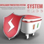 LDNIO A2405Q Dual USB Port Original Red home charger 30W