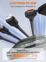 ⁦LC97UC | LDNIO Two-for-Three 100W Fast Charging Cable⁩ - الصورة ⁦8⁩