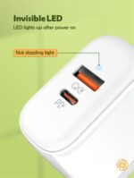 ⁦A2526C LDNIO| 45W Dual USB QC4.0 Super Fast Charger with cable type-C⁩ - الصورة ⁦4⁩