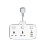 ⁦SC2413 ldnio | 2 AC Outlets Portable Electrical Extension Socket PD 20W⁩ - الصورة ⁦2⁩
