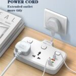 ⁦SC2413 ldnio | 2 AC Outlets Portable Electrical Extension Socket PD 20W⁩ - الصورة ⁦3⁩