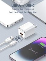 A2317C | Wall charger 30W PD/QC Fast Charger withwith USB-c to lightning Cable