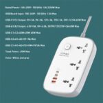 SC3416 LDNIO | 65W GaN high power Extension AC Outlet Power Strip with USB and Type C power strip - Image 6