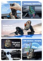⁦MA30-1| LDNIO Wireless Charging Car Phone Holder with stand⁩ - الصورة ⁦6⁩