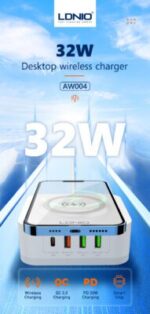 ⁦AW004 Desktop Wireless Charging Station⁩ - الصورة ⁦4⁩