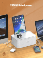 SN5310W LDNIO|15W Wireless Smart Power Strip 2 M Cord Extension Socket with PD/QC/AUTO-ID ports - Image 2