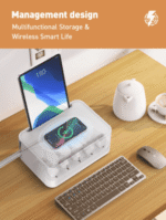 SN5310W LDNIO|15W Wireless Smart Power Strip 2 M Cord Extension Socket with PD/QC/AUTO-ID ports - Image 3