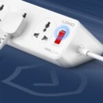 ⁦LDNIO | SC10610C 10 AC Outlets Universal Power Strip (3USB-C & 3USB-A) EU PLUG⁩ - الصورة ⁦3⁩