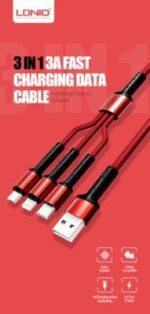 LC93 – LDNIO 3 IN 1 Ultra Strong CABLE 1.2M