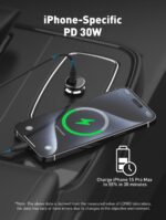 ⁦C106 | LDNIO 30W PD Super Fast Car charger⁩ - الصورة ⁦4⁩