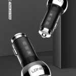 36W Zinc Alloy Shell Super Fast Car charger C1 with cable type-c
