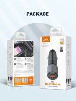 ⁦C510Q | 36W Dual USB Ports Fast Car charger with lightning to c cable⁩ - الصورة ⁦3⁩