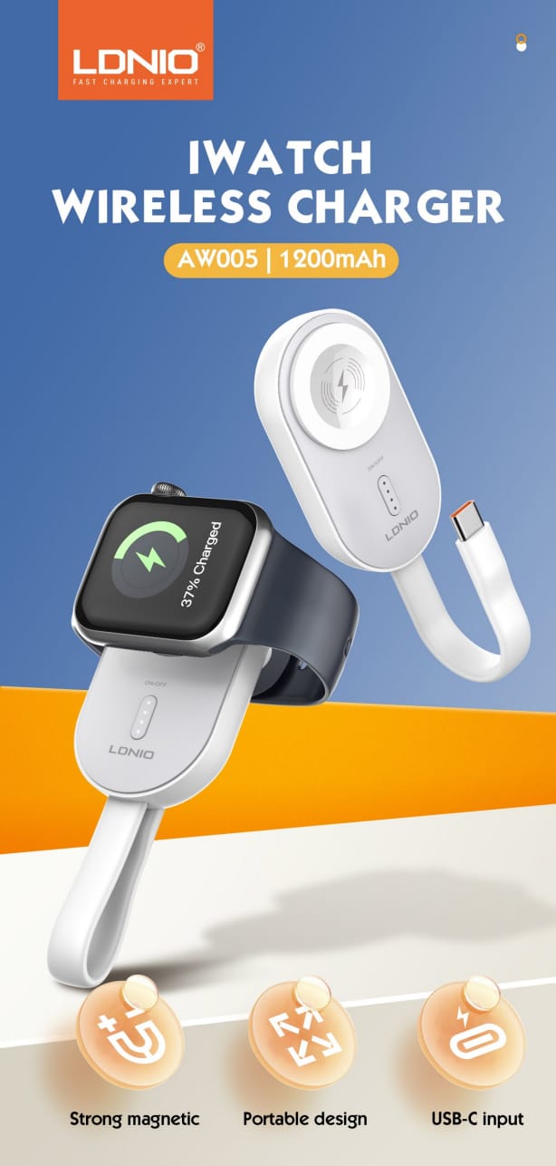 WhatsApp Image 2026-06-07 at 16.27.29 (3) AW005 | LDNIO Watch Power Bank - الصورة 1