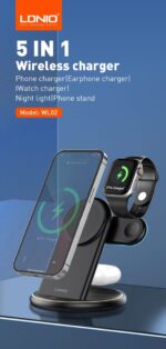 LDNIO WL02 5-in-1 Desktop Wireless Charging Station