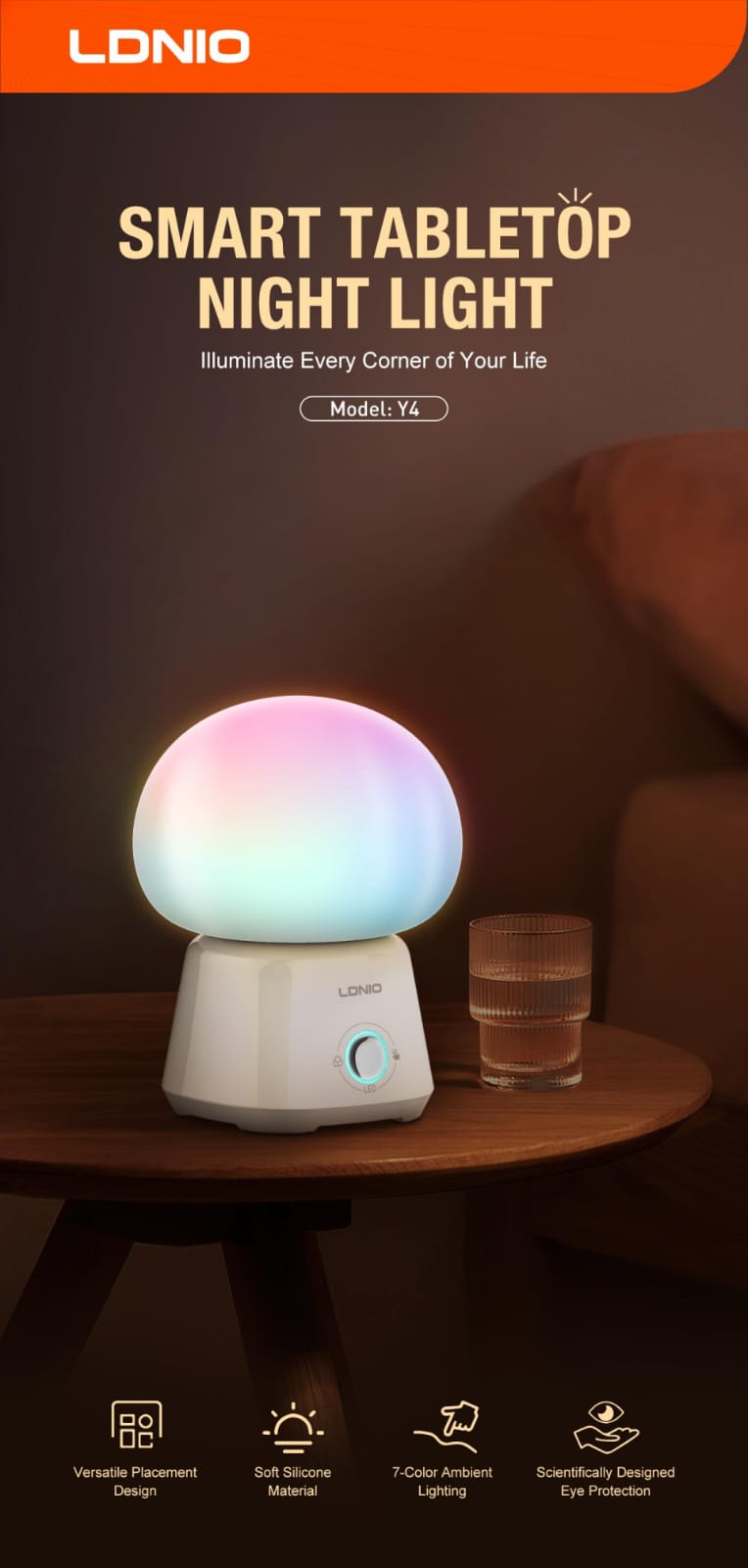 WhatsApp Image 2026-06-09 at 15.44.21 (5) LDNIO Y4 Smart RGB Portable Night Light - الصورة 1