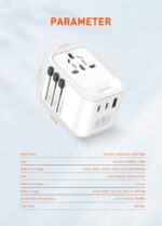 ⁦LDNIO Z8 45W GaN Universal Travel Adapter⁩ - الصورة ⁦3⁩
