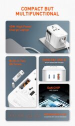⁦LDNIO Z8 45W GaN Universal Travel Adapter⁩ - الصورة ⁦11⁩