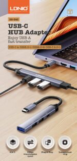 LDNIO DS-34C 4-in-1 USB-C Docking Station