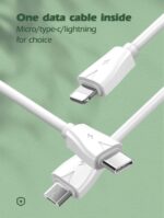 ⁦LDNIO A2221 12W Dual USB Wall Charger⁩ - الصورة ⁦3⁩