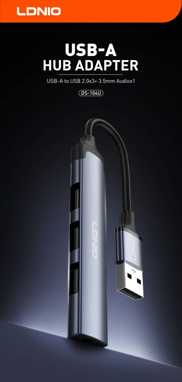 WhatsApp Image 2026-06-21 at 18.08.37 (4) LDNIO DS-104U 4-in-1 USB Hub - الصورة 1