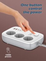 ⁦LDNIO SE3436 65W GaN Power Strip⁩ - الصورة ⁦4⁩