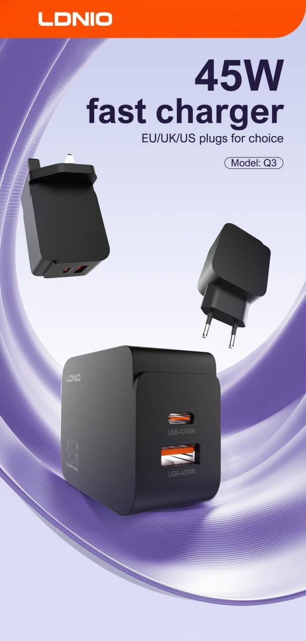 WhatsApp Image 2026-06-21 at 21.56.18 (7) LDNIO Q3 45W Fast Charger - الصورة 1