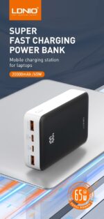 LDNIO PQ27 20000mAh 65W Power Bank