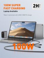⁦LC97UC | LDNIO Two-for-Three 100W Fast Charging Cable⁩ - الصورة ⁦6⁩