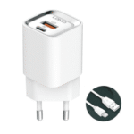 ⁦A2317C | Wall charger 30W PD/QC Fast Charger withwith USB-c to lightning Cable⁩ - الصورة ⁦2⁩