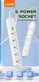 SC5319 | LDNIO Multi Socket Extension Lead with 5 AC 3 USB Power Socket Plug Extender 2M - Image 8