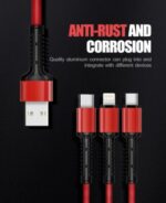 ⁦LC93 – LDNIO 3 IN 1 Ultra Strong CABLE 1.2M⁩ - الصورة ⁦4⁩